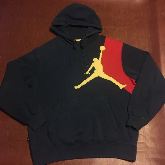 Jordan Shirts Rare Olympic Jordan Hoodie Sweatshirt Navy Gold
